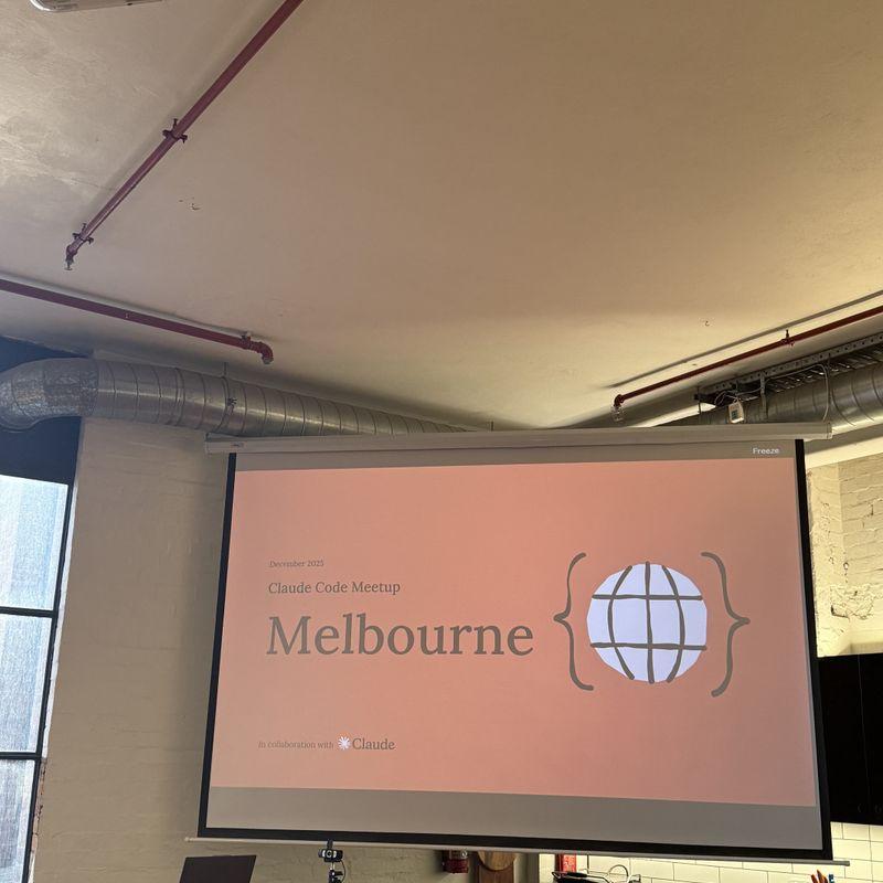 Claude Code Melbourne meetup